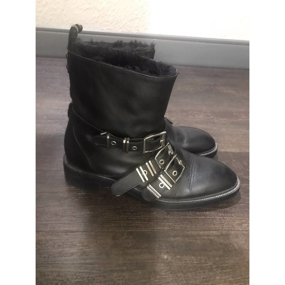 Zara black leather Boots 8.5. Case#32 - Picture 3 of 5